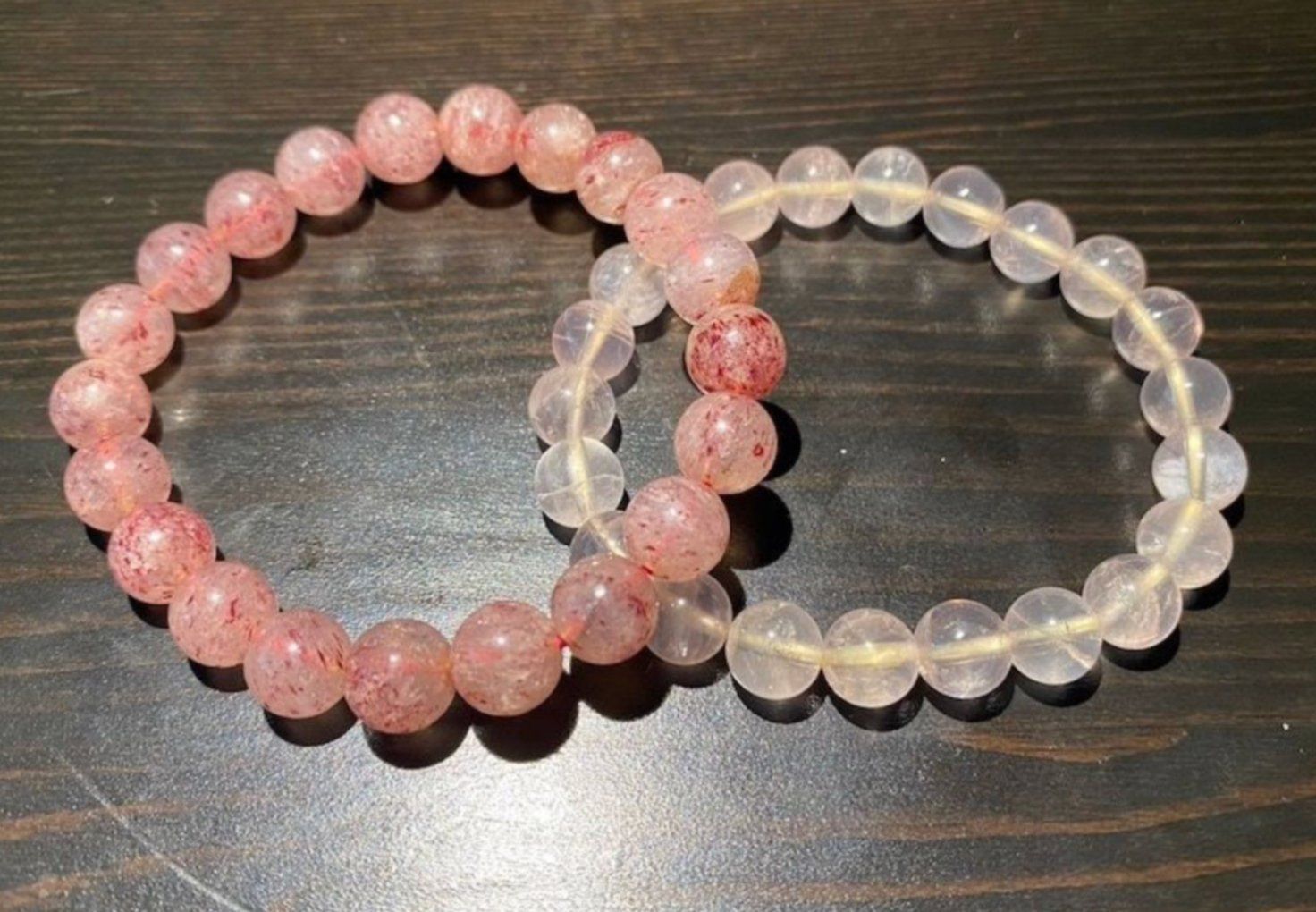 Bracciali & Braccialetti: 2x Edelstein Heilstein Armband - Cherry Quartz &  Rosenquarz – Nuovo e nell'imballaggio originale da Laax GR venduto da Kiki-Gems