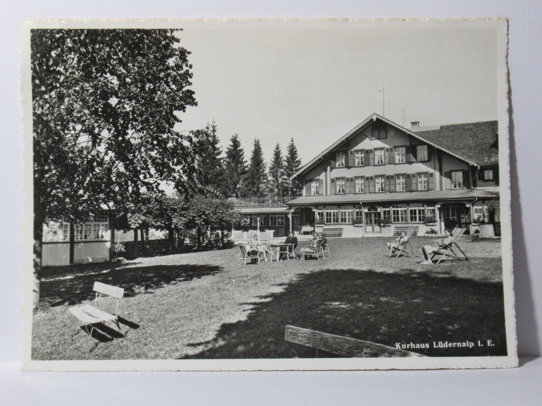 Ansichtskarten: Kurhaus Lüdernalp i. E.  1950 – Gebraucht aus Grenchen von Bluemchen1900