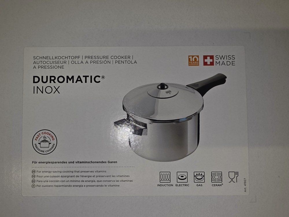 Duromatic Padelle: Schnellkochtopf Duromatic, neu, 5L – Nuovo (secondo la descrizione) da Rheinfelden venduto da s-KONNEKT 1