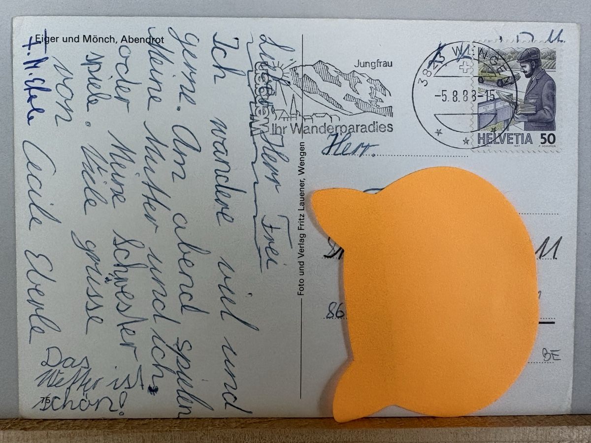 Cartes postales: AK von Eiger Mönch Jungfrau – D'occasion à Rümlang par Kartenpost1 1