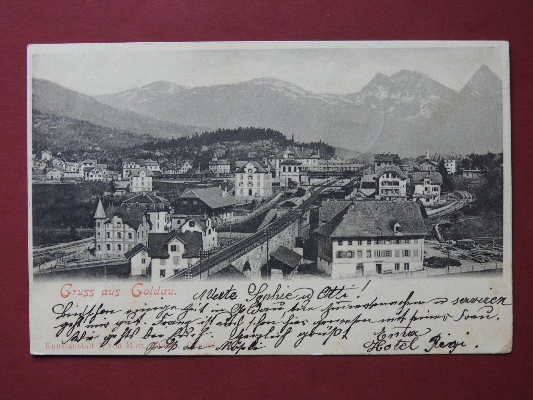 Cartes postales: AK Gruss aus Goldau – D'occasion à Rain par 999-800-K