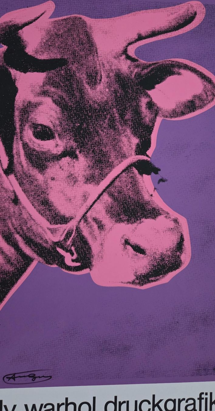 Grafica & Litografie: Andy Warhol Cow Siebdruck handsigniert – Usato da Baden venduto da Digit6 6
