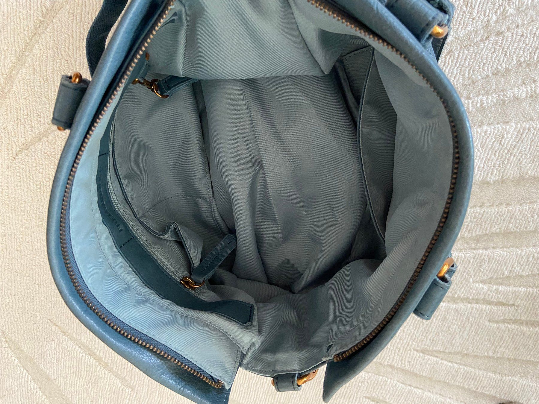 FredsBruder Sacs femmes: Handtasche FREDsBRUDER - Petrolfarben - echt Leder – D'occasion à Rafz par Dancer13 3