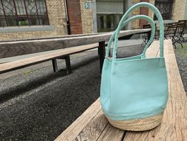 Korb: Korbtasche Leder ciel-ANGEBOT