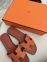 Sandales Hermès femme Oran cuir Taille 38 avec boite