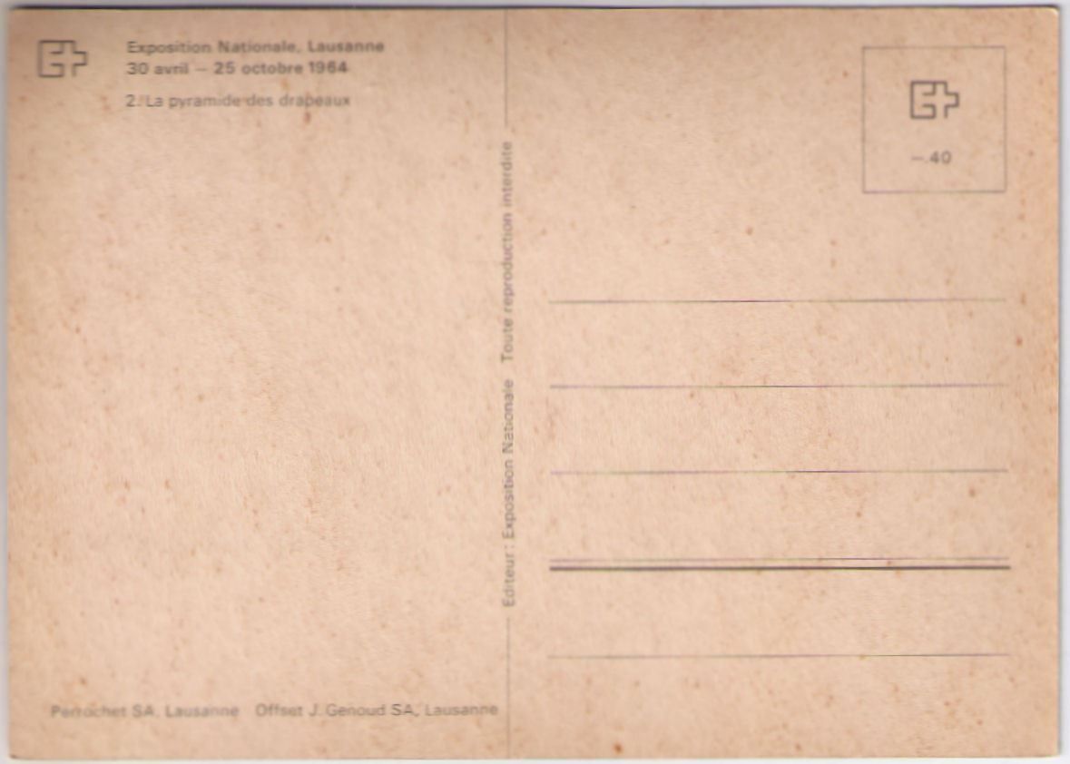 Cartoline postali: Lausanne - Landesausstellung – Usato da Binningen venduto da Mountainrider 1
