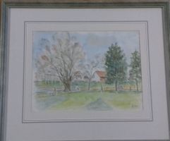 Aquarell von Kurt Wolf 1991   (ID 4691)
