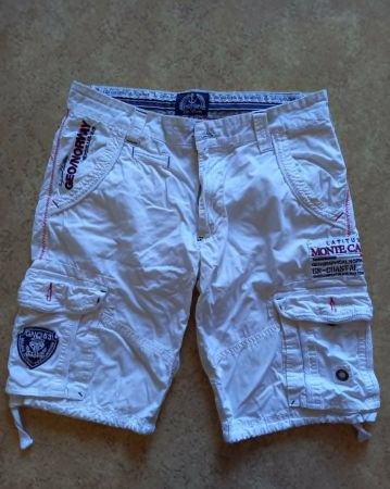 Geo.Norway Shorts Weiss Gr.32/ M Sommerliche Freizeithose