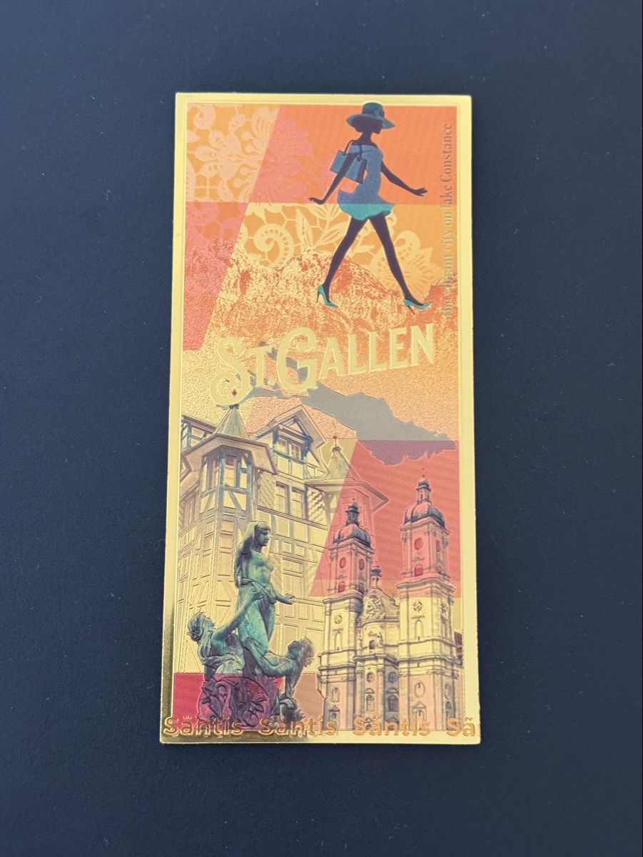 Banconote: Goldene Schweiz/St. Gallen Souvenir Note – Nuovo e nell'imballaggio originale da Goldach venduto da igwhitestar 1