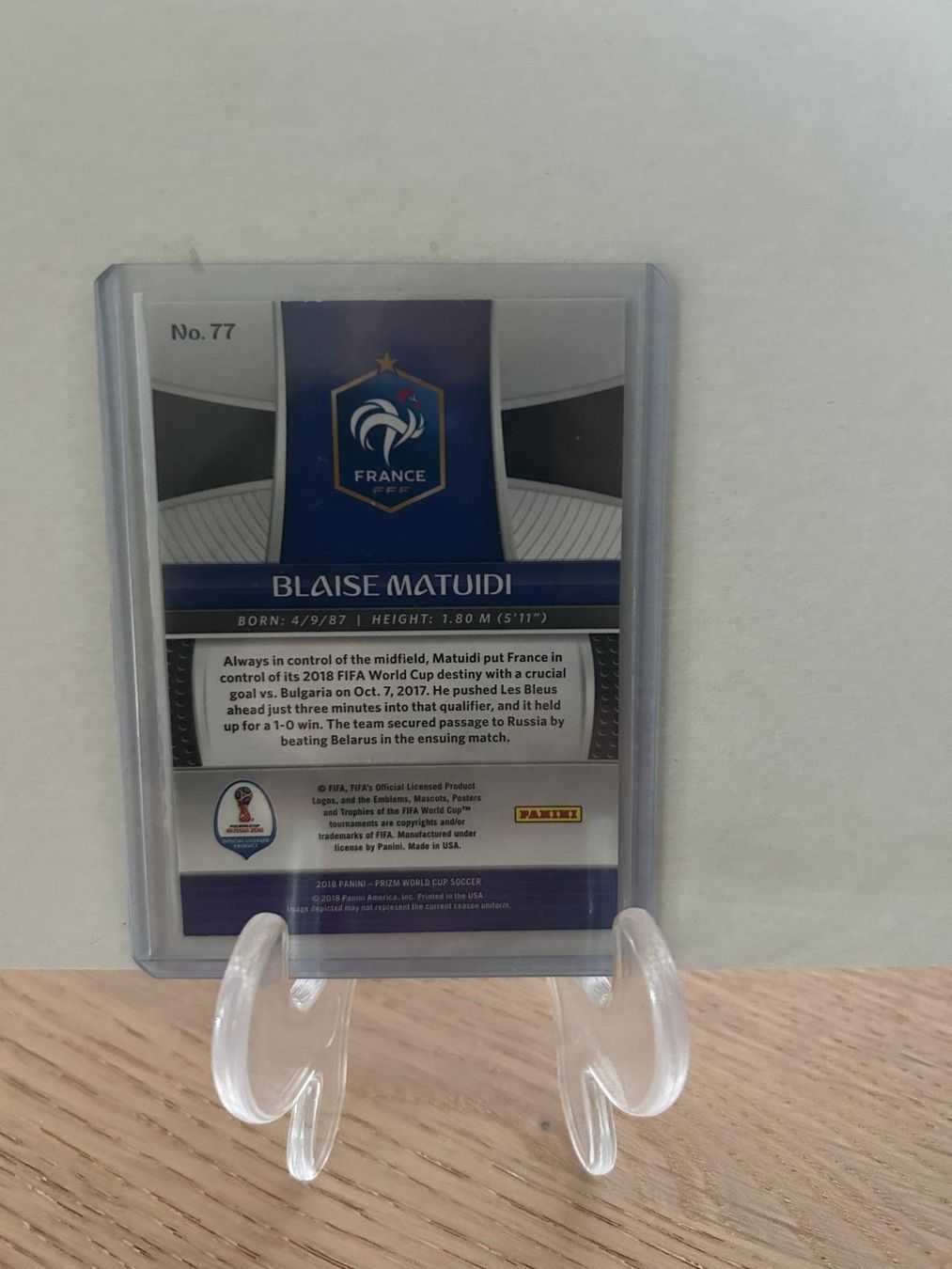 Panini Carte collezionabili: Blaise Matuidi Panini Prizm World Cup 2018 Base – Nuovo (secondo la descrizione) da Au ZH venduto da CardsWithMax 1
