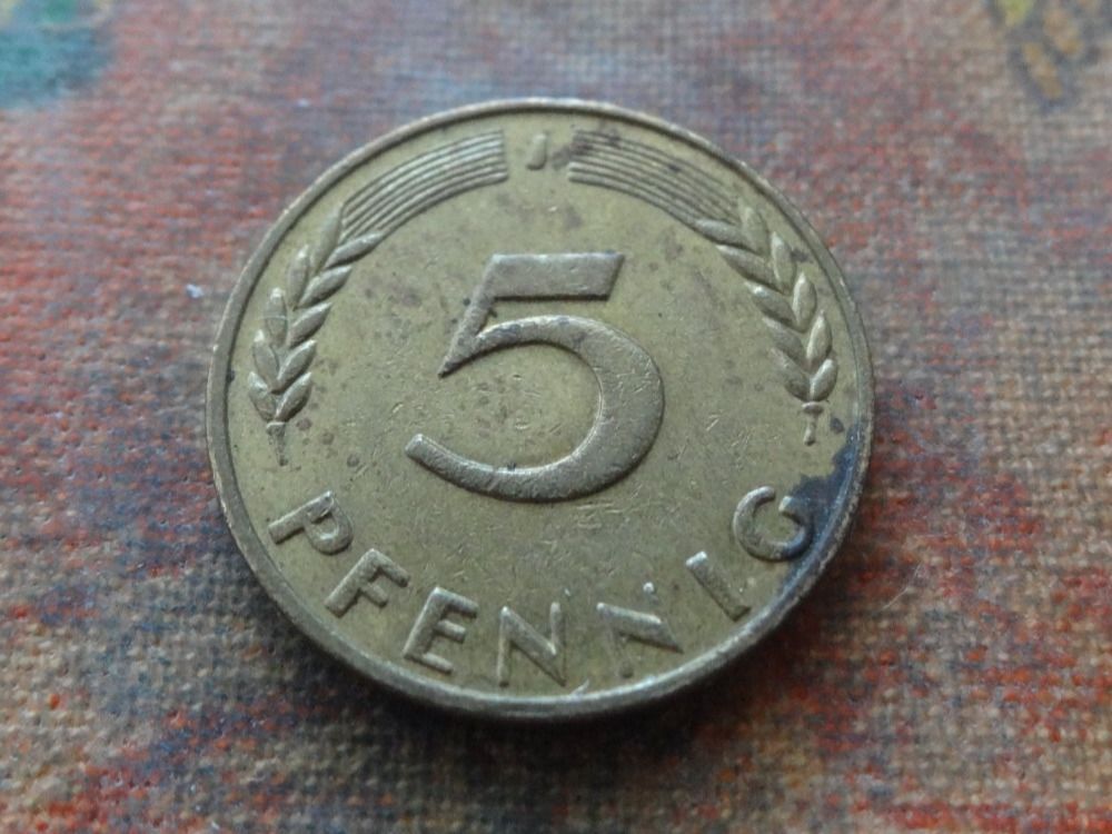 Tutti le monete: DEUTSCHLAND 5 Pfennig 1971 – Usato da Romanel-sur-Lausanne venduto da Swift13 1