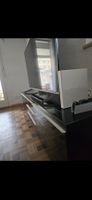 TV Board Schwarz Hochglanz mit Stauraum und CD-Halterung