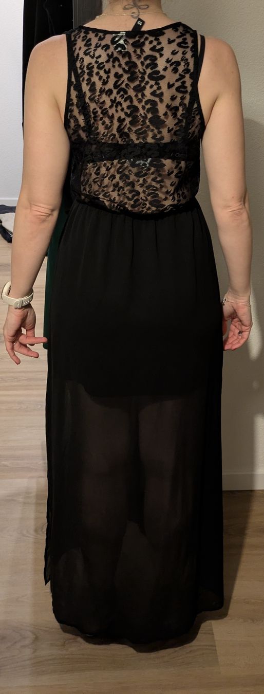 Vestiti: Robe longue noir dos dentelle, taille S/M – Usato da Morens FR venduto da Lolita1802 2