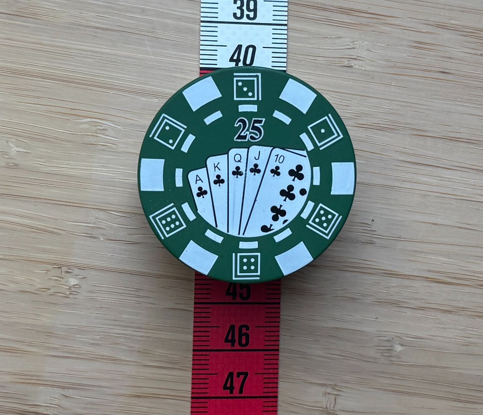 Tabacchi: grüner Pokerchips Grinder, green, Mühle – Nuovo e nell'imballaggio originale da Winterthur venduto da YaV 1