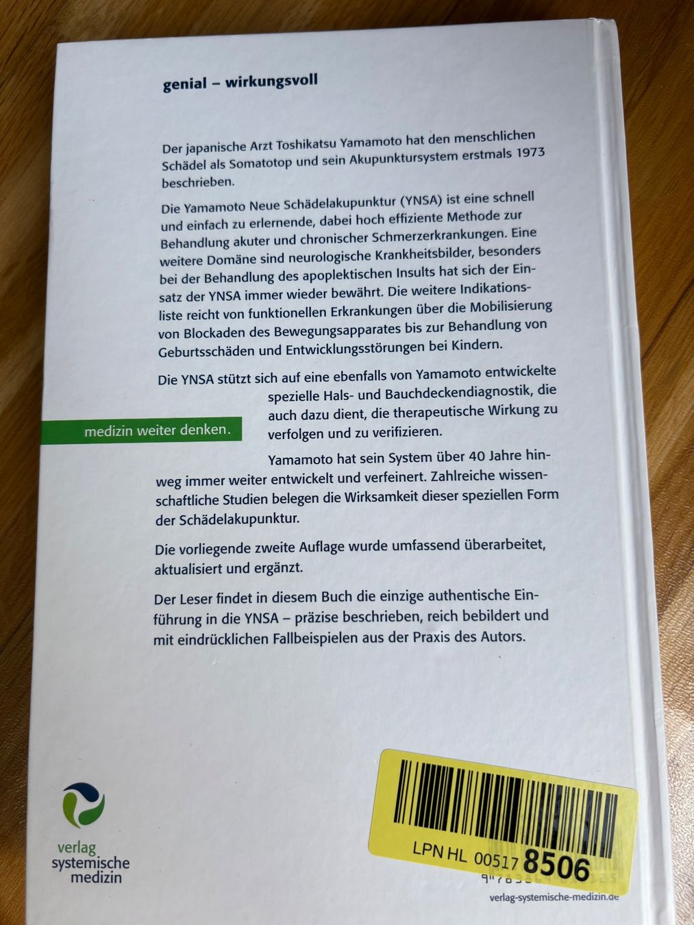 Libri: Yamamoto Neue Schädelakupunktur – Usato da Solothurn venduto da See203 1