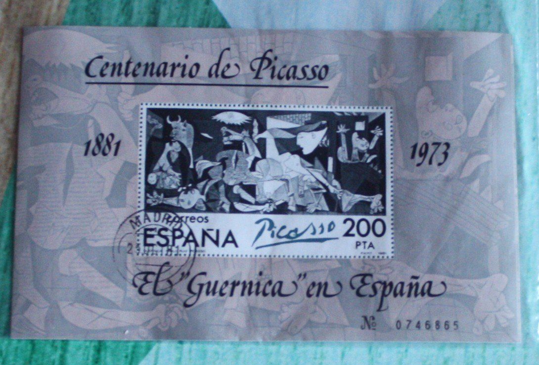 Alle Briefmarken: 1 Briefmarke Picasso – Gebraucht aus Flüelen von Alt-und-Neu 1