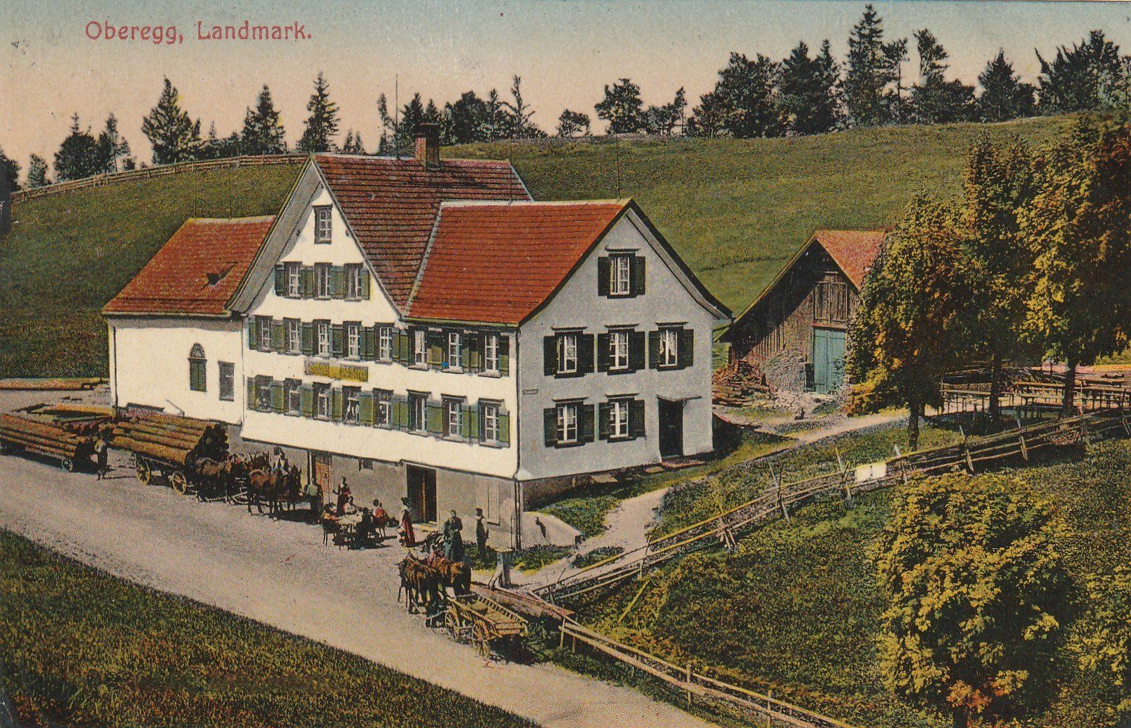 Cartoline postali: Oberegg Landmark  belebt – Usato da Rorschacherberg venduto da fratovi2
