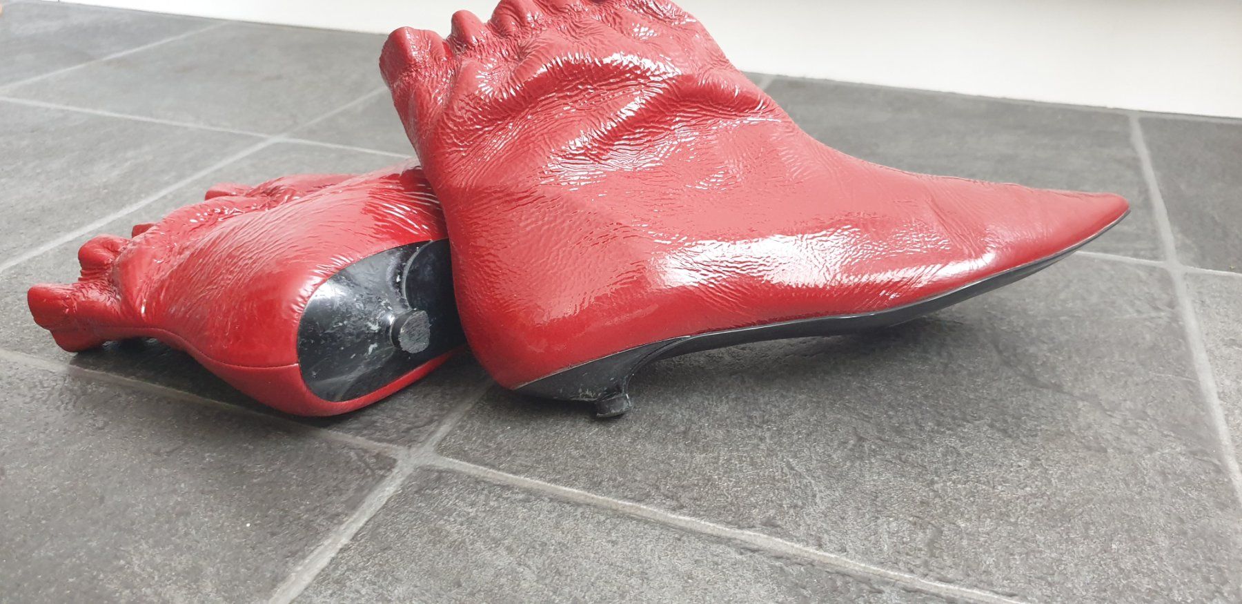 Zara Scarpe da donna: Lack Stiefeletten von Zara, Gr. 37 – Usato da Basel venduto da Luzora 2