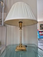 Lampe de table élégante, vintage dorée