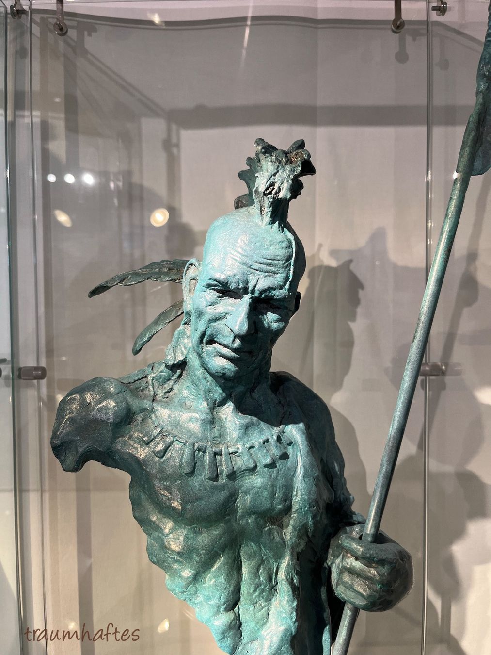 Sculture & Statue: Bronze Indianer - Massiv/Gross/Genial – Nuovo e nell'imballaggio originale da Thun venduto da Traumhaftes 3