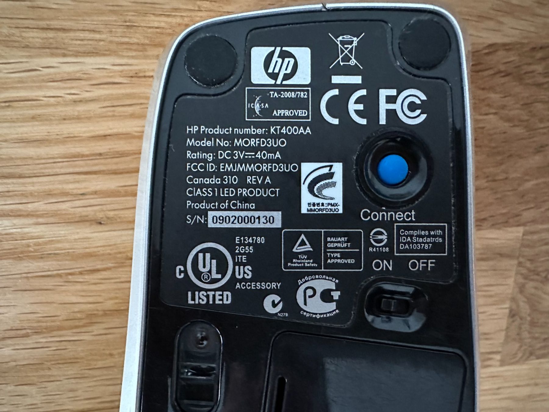 Hewlett Packard Mouse: Ab1CHF - HP KT400AA Mechanical Wheel Mouse – Usato da Lausanne venduto da brixton 5