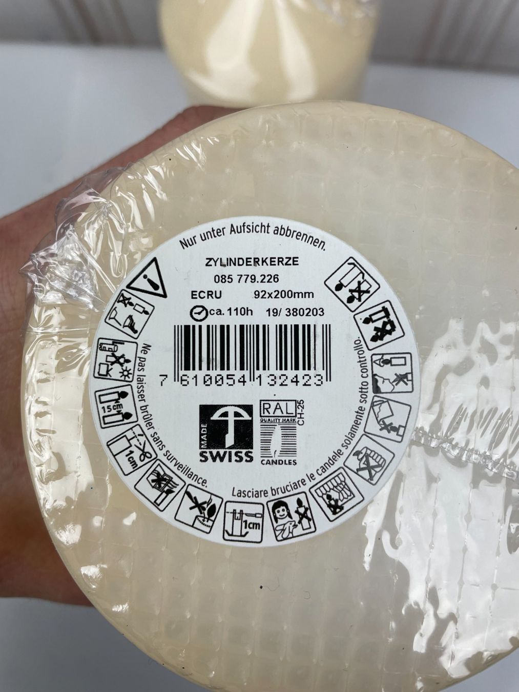 Candele: Balthasar Stumpenkerzen, Beige, 2 Stk., Neu – Nuovo e nell'imballaggio originale da Wängi venduto da LiqKojote 2