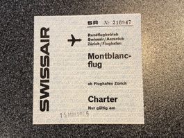 diverse SWISSAIR - Stücke: FLUGTICKETS, Baggage Claim, Pass