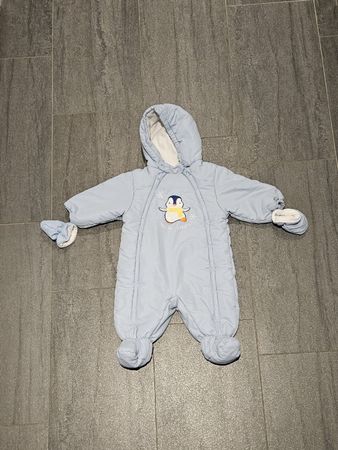 Baby Winter Overall, Grösse 74, Top Zustand, Blau mit Pingui