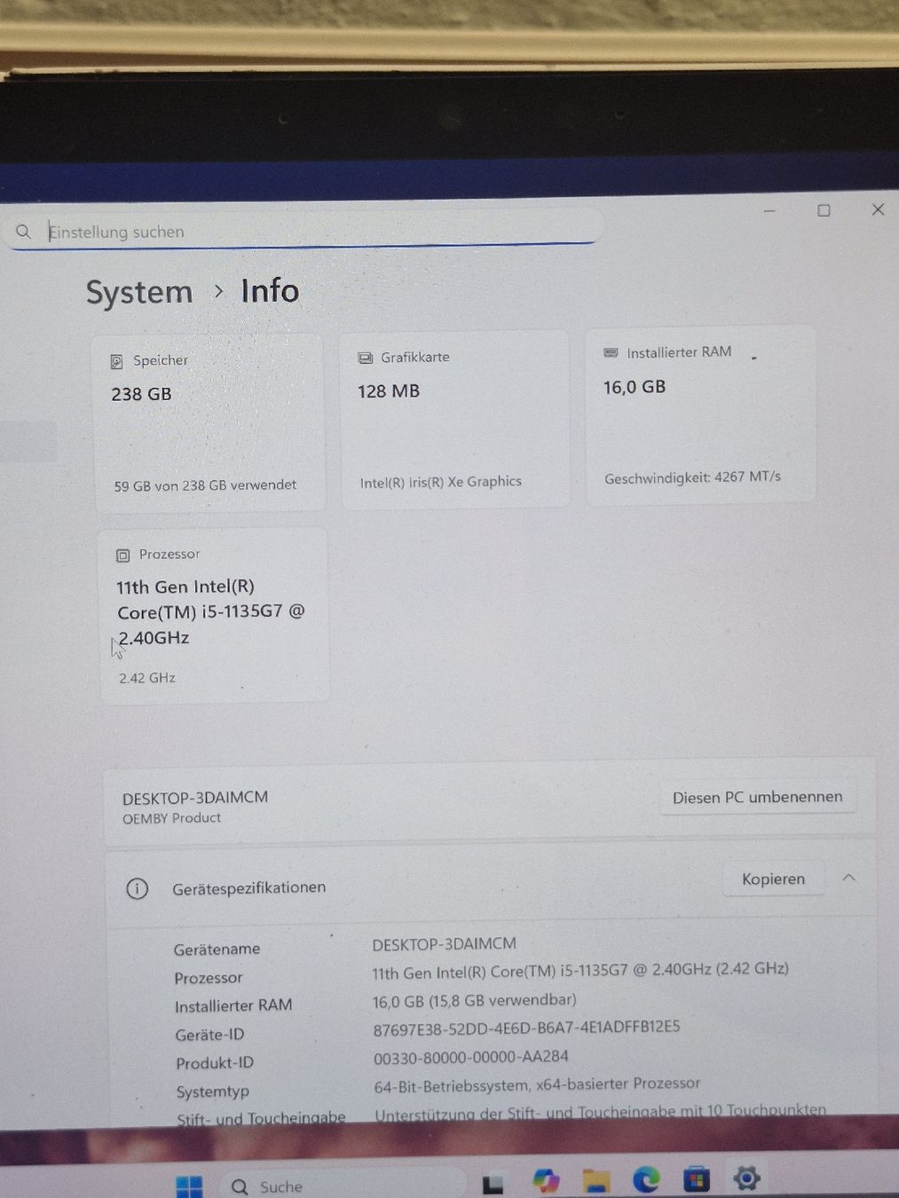 Microsoft Notebook: Microsoft Surface Pro 7+ – i5 11th Gen DEFEKT  – Difettoso da Adliswil venduto da SaveElektro 2