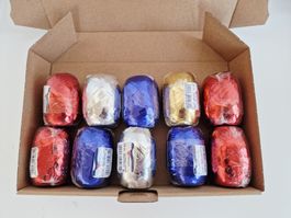 10 Stk. Geschenkbänder assortiert - Rolle je 20m