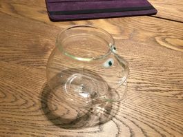 Glas Erdnusshalter neu