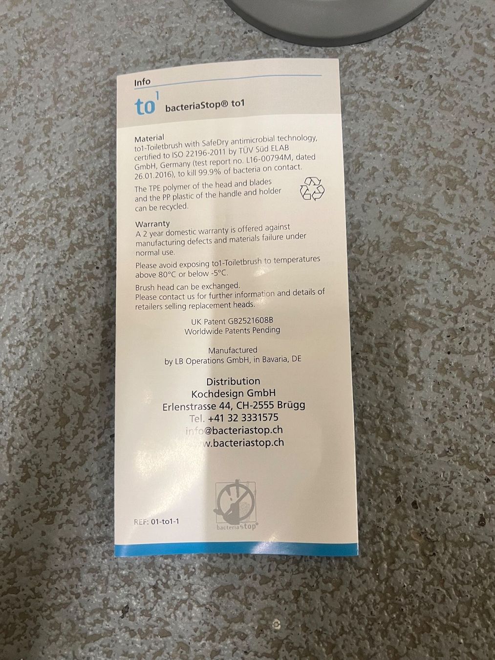 Altri accessori per il bagno: Hygiene WC-Bürste bacteriastop **NEU** – Nuovo e nell'imballaggio originale da Zürich venduto da pire01 5