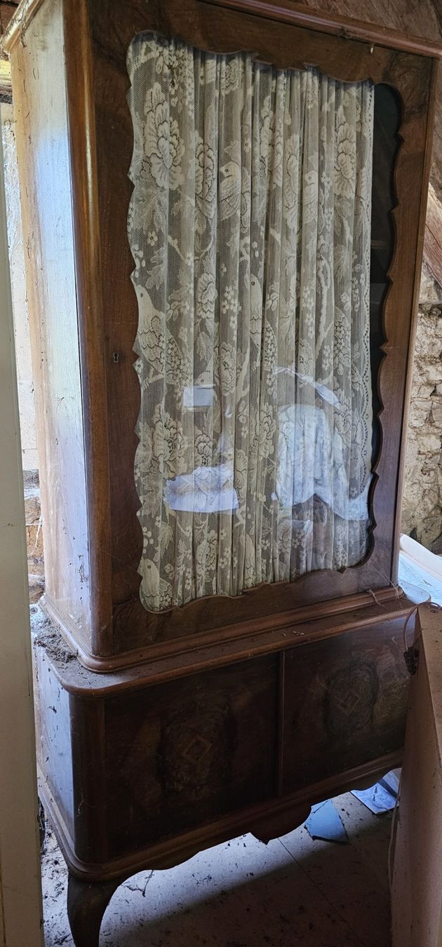 Vetrine: Intarsia - sehr altes Möbel Vitrine – Usato da Oberhofen AG venduto da Flower1966