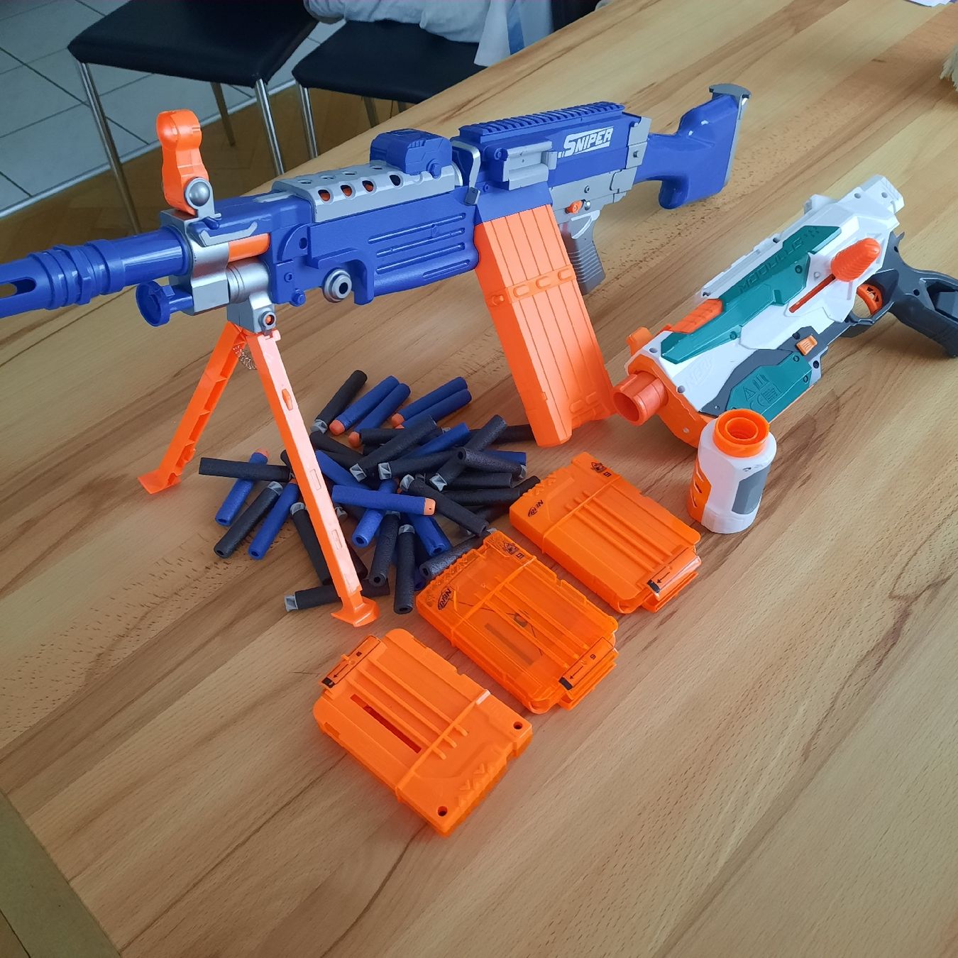 Nerf Giocattoli: Nerf Sortiment Pistole Sniper Gewehr Munition Magazine  – Usato da olten venduto da Laterne50