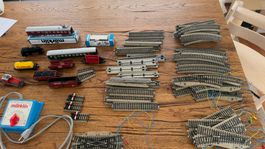 Märklin H0 Set (Loks, Wagen, Gleis, Trafo)
