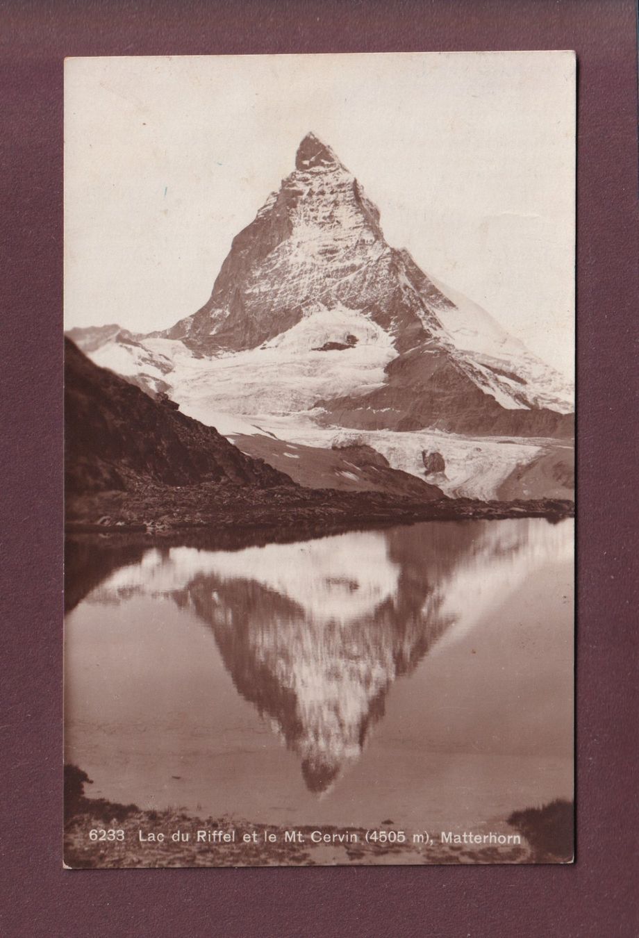 Cartoline postali: MATTERHORN - CERVIN - 1930 – Usato da Pully venduto da nicecards
