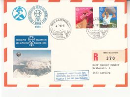 Hochalpen Ballonflug 1981 mit SBK 654 - 655