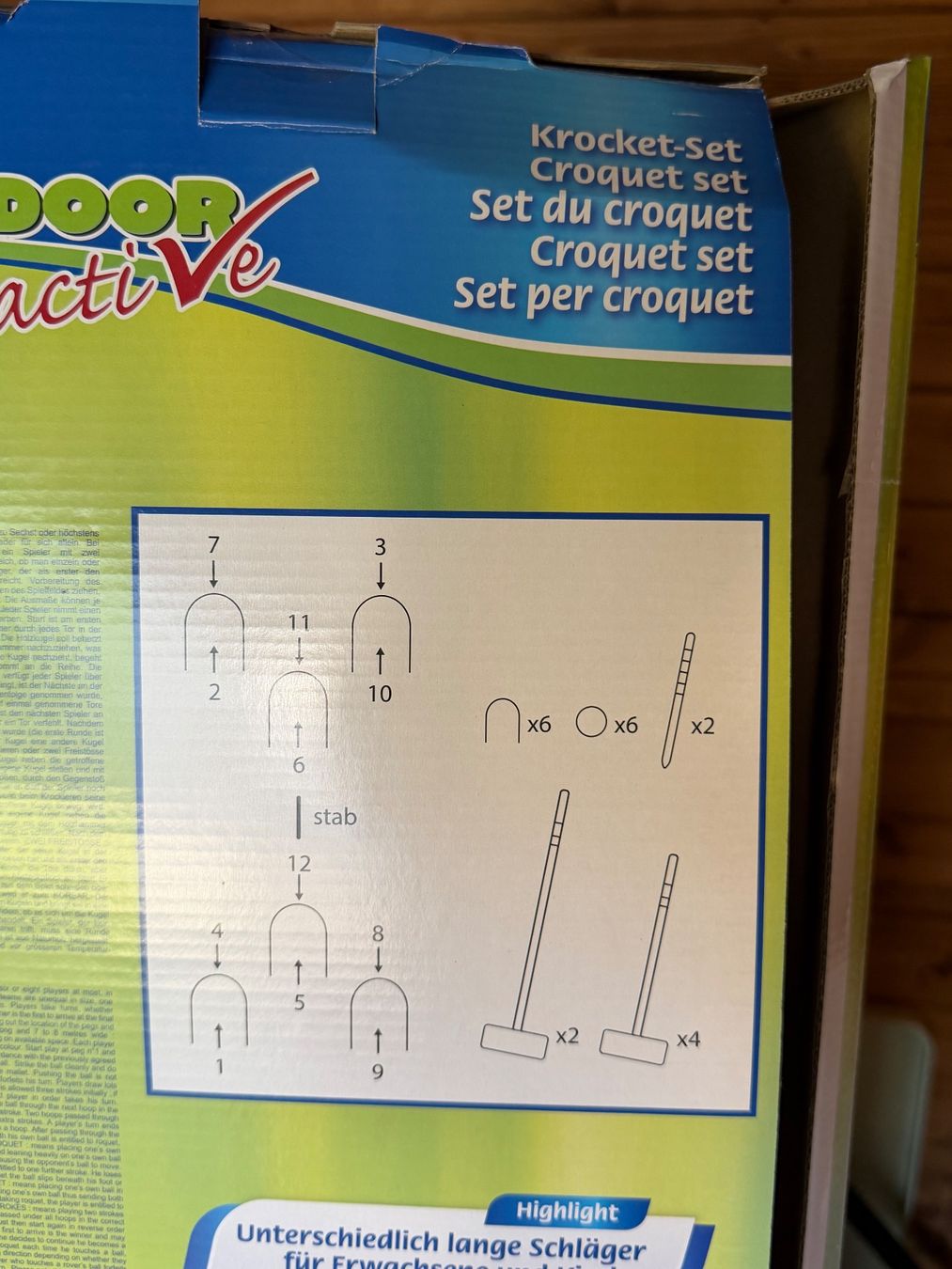 Giochi: Set de CROQUET pour enfants – Usato da Roche VD venduto da luc_jwm5 4