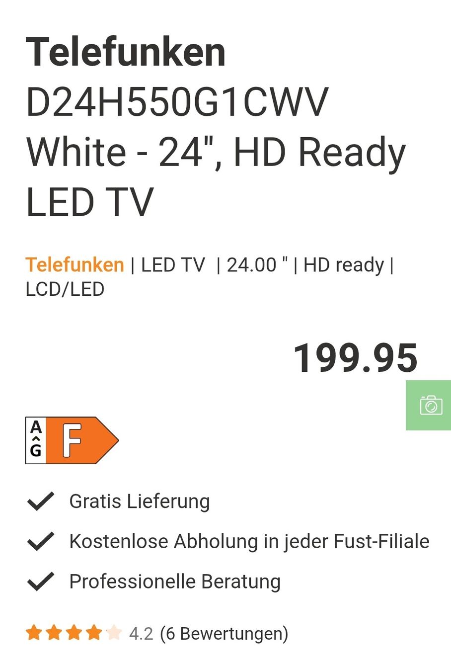 Telefunken Televisori: TV Gerät Telefunken – Nuovo e nell'imballaggio originale da Brunnen venduto da pepone08 3