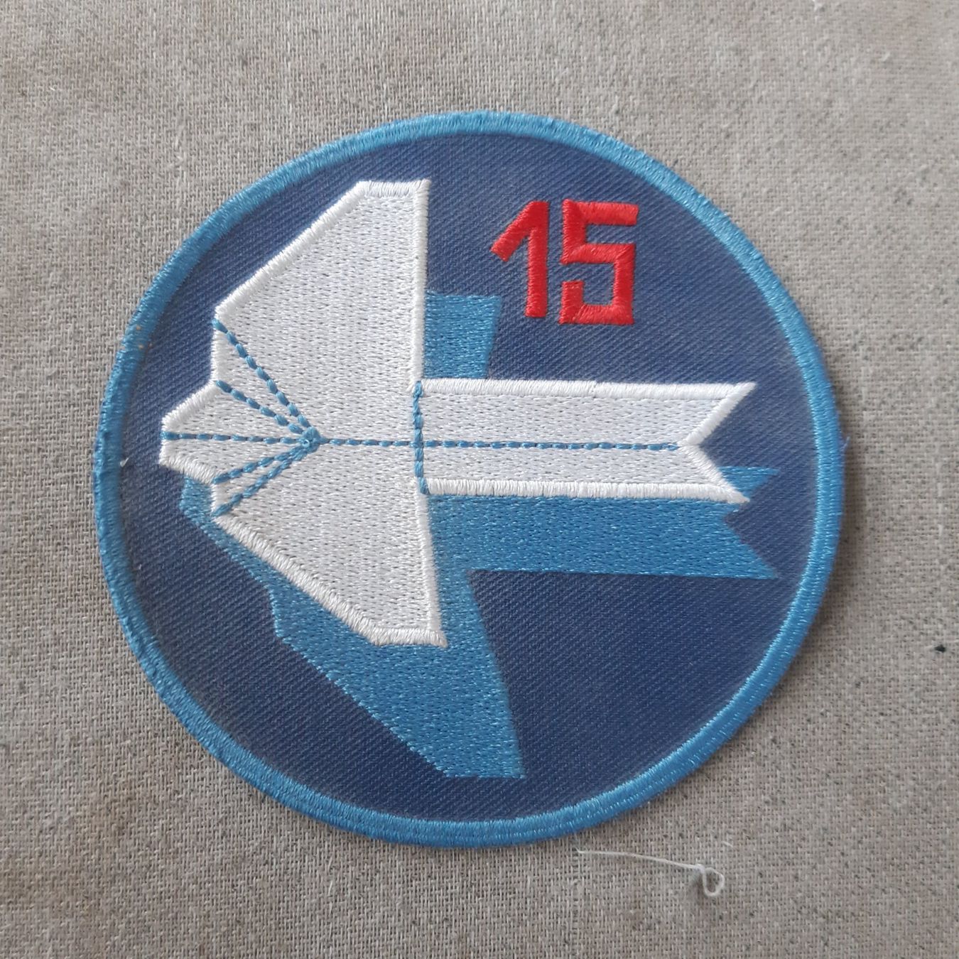Cartoline postali: Schweizer Luftwaffe Patch Fliegerstaffel 15 – Usato da Giffers venduto da attila07