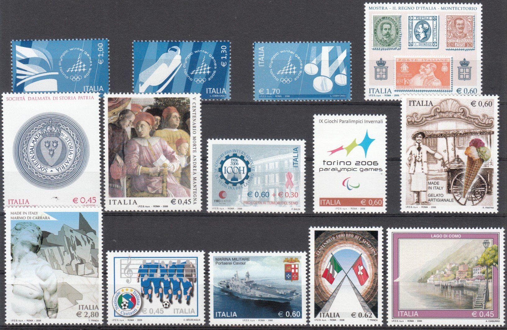 Tutti i francobolli: Italien 2006 postfrisch – Usato da Bürglen TG venduto da StampGraf 3