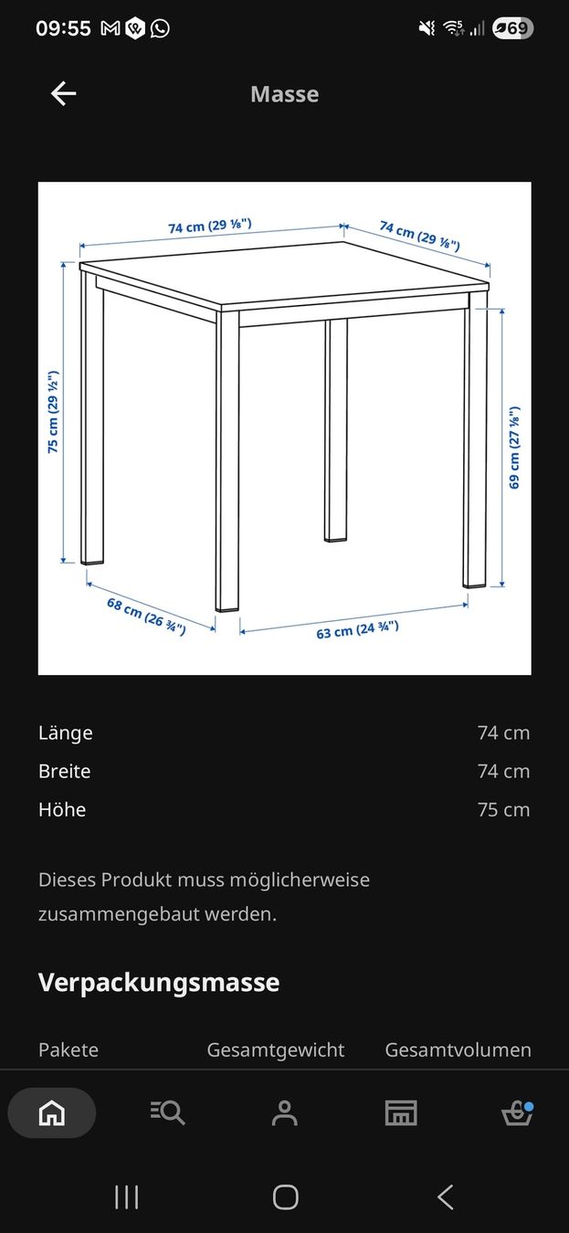 Tavoli: Tisch Ikea weiss – Usato da Mühlethal venduto da noemie1234 3