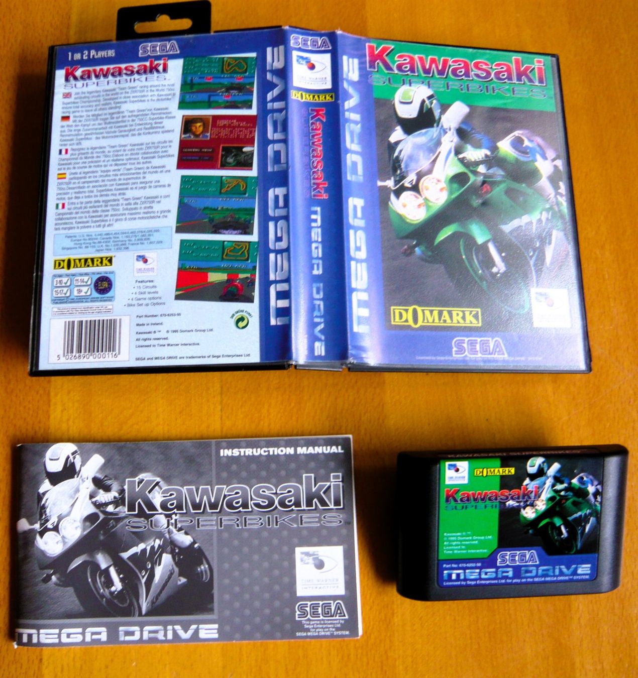 Sega Giochi: Mega Drive: Kawasaki Superbikes, 1995, CIB – Difettoso da Onex venduto da Jaguar1986 1