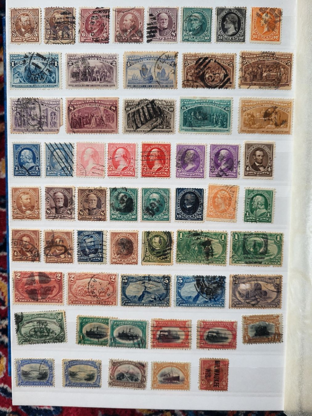 Tous les timbres: SPANNENDES USA - ALTLOT – D'occasion à stäfa par brandy66 6