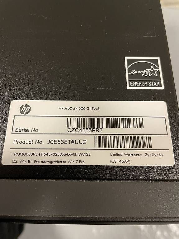 PC: HP ProDesk 600 G1 TWR  PC Bureautique – Usato da Courroux venduto da Bartigna 1