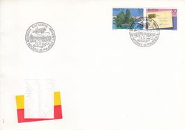1990 W70+W71 Einzelwerte aus Gedenkblock Helvetia Genève 90