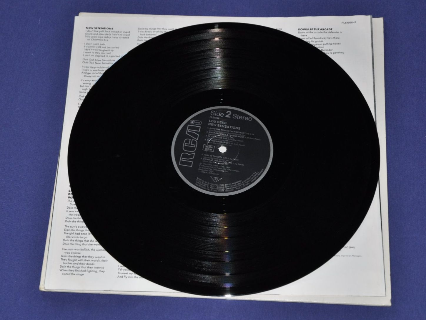 Vinyles: LP Lou Reed - New Sensations – D'occasion à Boll par Theodora15 5