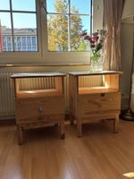 2 Holz Nachttische 