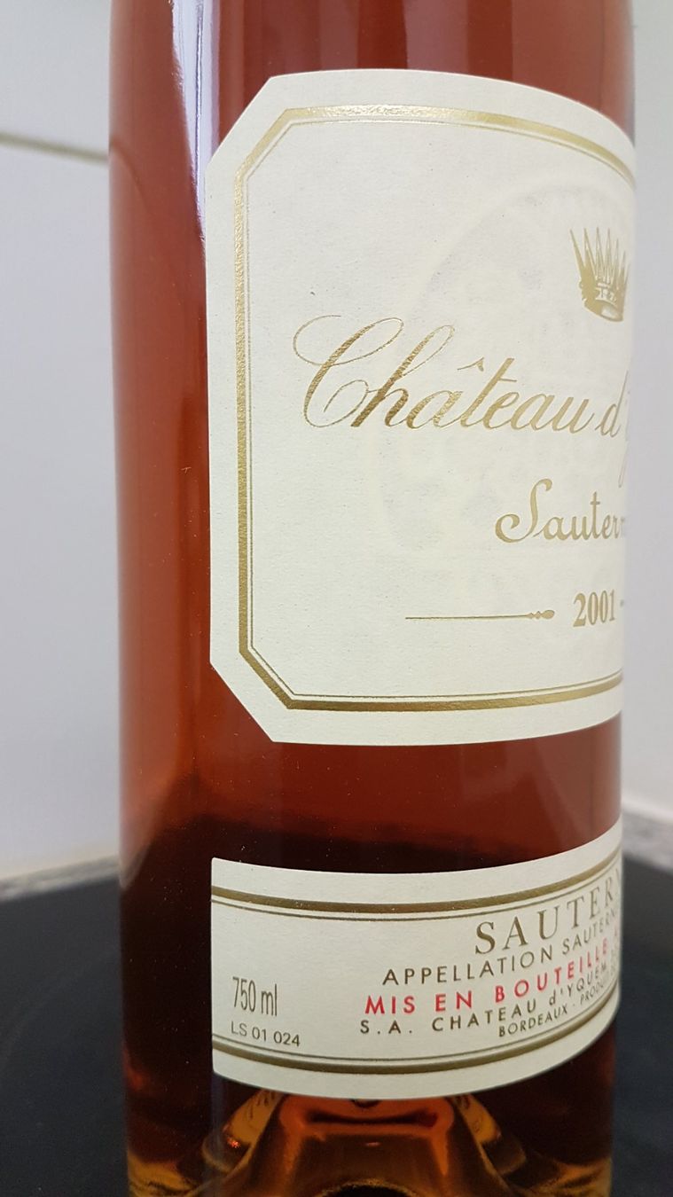 Yquem Vino: Château d'Yquem  2001    75 cl. – Nuovo (secondo la descrizione) da Grenchen venduto da poggione 2