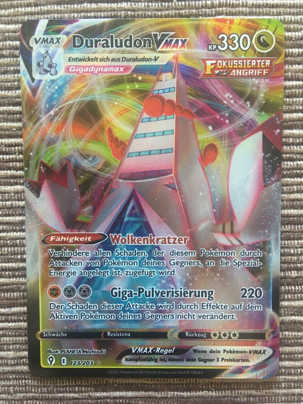 Pokémon Carte collezionabili: Pokemon Duraludon Vmax Drachenwandel Deutsch Mint – Nuovo (secondo la descrizione) da Wabern venduto da Collectfun
